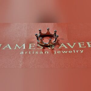 James Avery Sterling Princess crown Ring